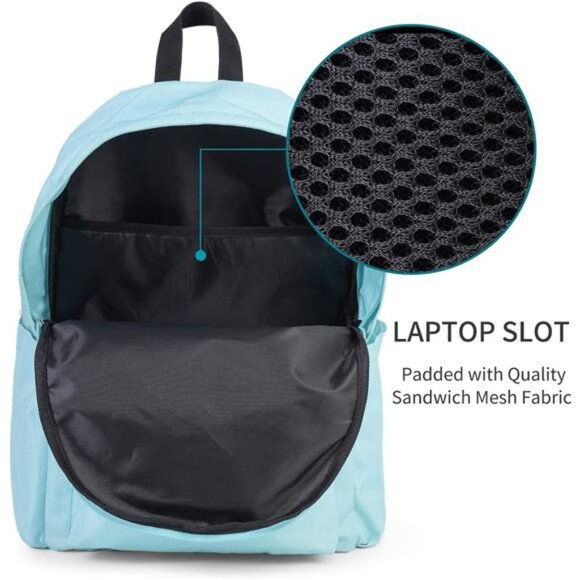 Backpack for Men and Women - Basic Bookbag Casual Daypack Backpacks - Picture 3 of 6